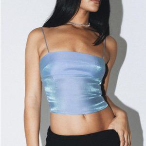 Princess Polly WHITE RABBIT TOP BLUE